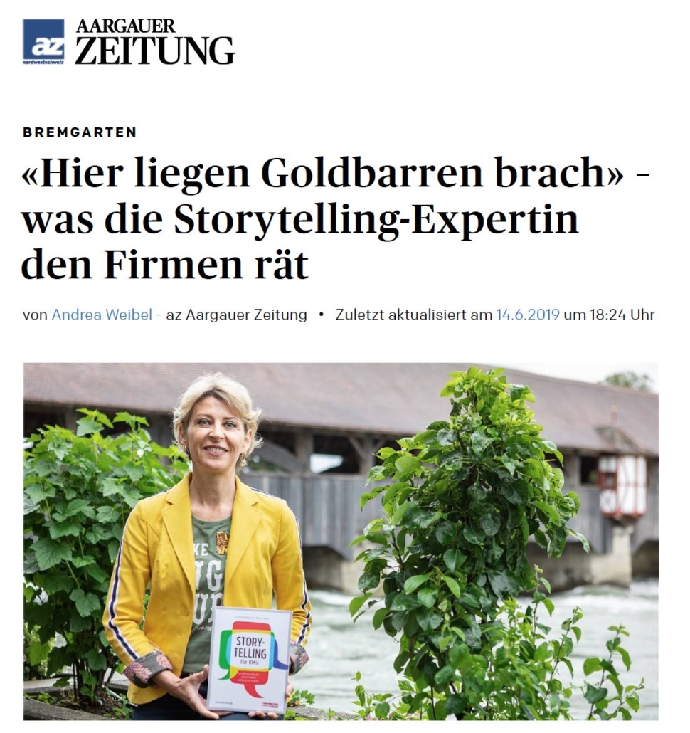 Storytelling-Expertin Franziska Vonaesch hält Unternehmen dazu an, ihre Geschichten zu erzählen