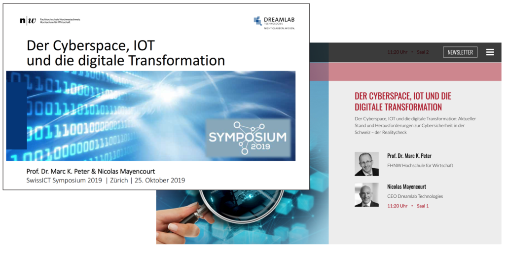 Der Cyberspace, IOT und die digitale Transformation: Aktueller Stand und Herausforderungen zur Cybersicherheit in der Schweiz – der Realitycheck