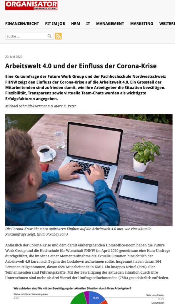 Die Arbeitswelt 4.0 und der Einfluss der Corona-Krise