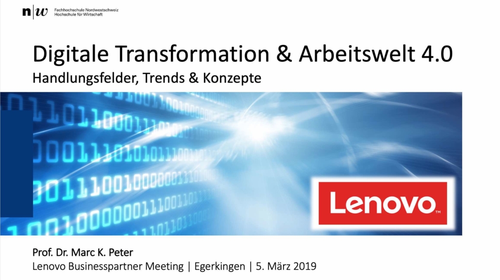 Digitale Transformation und die Arbeitswelt 4.0 - Lenovo