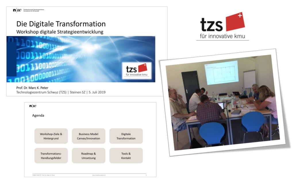 Workshop digitale Strategieentwicklung: Business Model Innovation im Umfeld der Digitalen Transformation im Kanton Schwyz mit Marc K. Peter